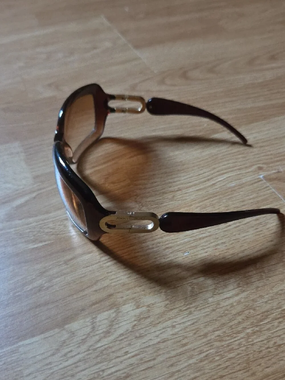 Women's Brown Gradient Sunglasses with Silver Accent